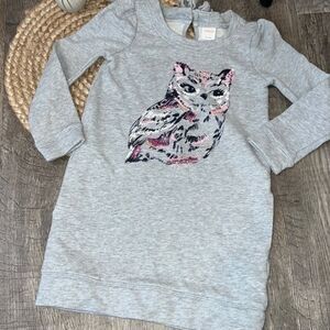 Gymboree size 7 gray sweatshirt dress